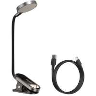 Stolní LED lampa Baseus DGRAD-0G, na čtení, klip, šedá