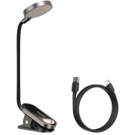 Stolní LED lampa Baseus DGRAD-0G, na čtení, klip, šedá