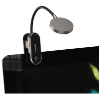 Stolní LED lampa Baseus DGRAD-0G, na čtení, klip, šedá