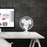 Stolní ventilátor Clatronic VL 3601, 23 cm, 30 W, bílý