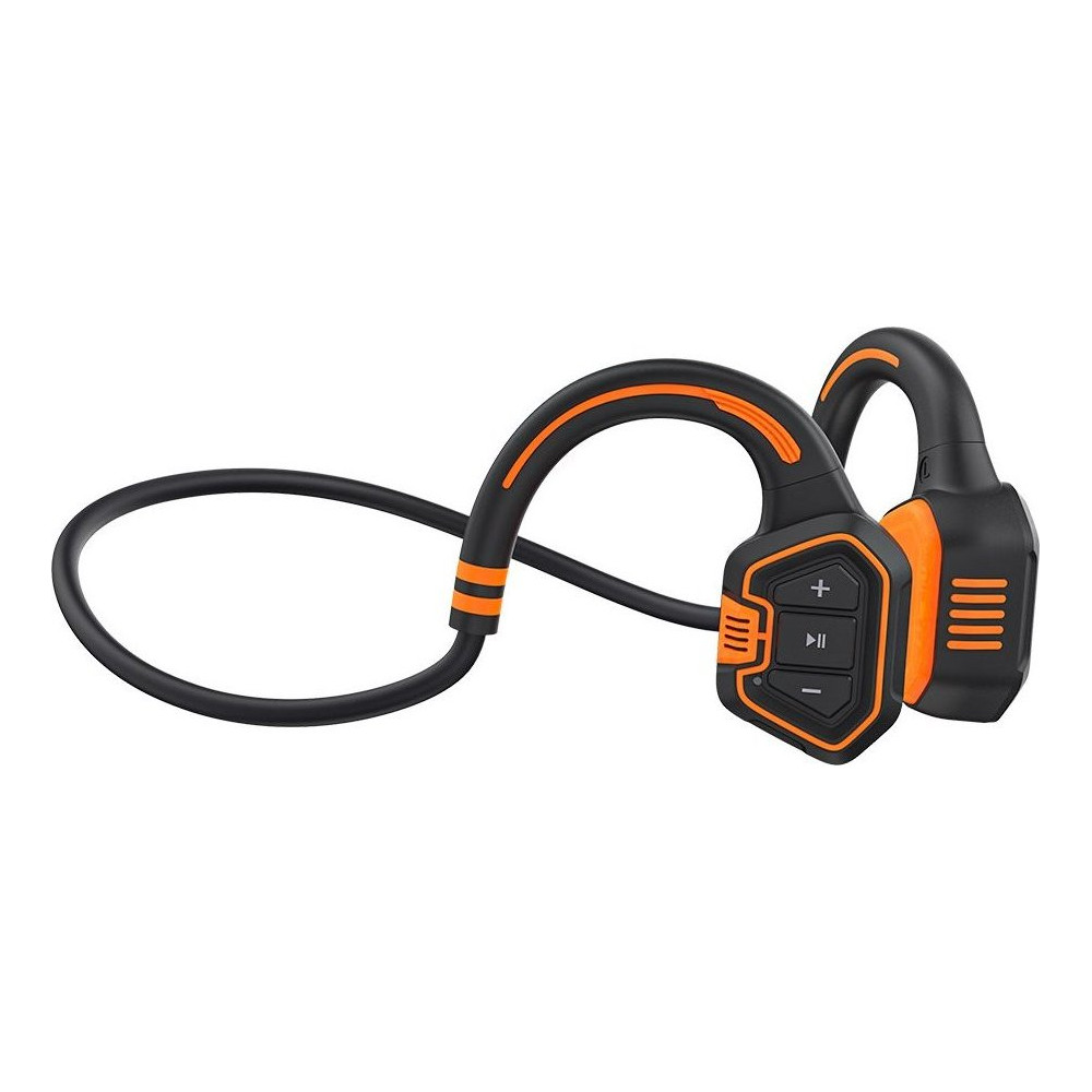 Bezdrátová sluchátka na lícní kosti Evolveo BoneSwim MP3 16GB, oranžové