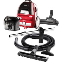 Bezsáčkový vysavač Amica VM 3044 Bagio Eco, 900 W, 79 dB, červený