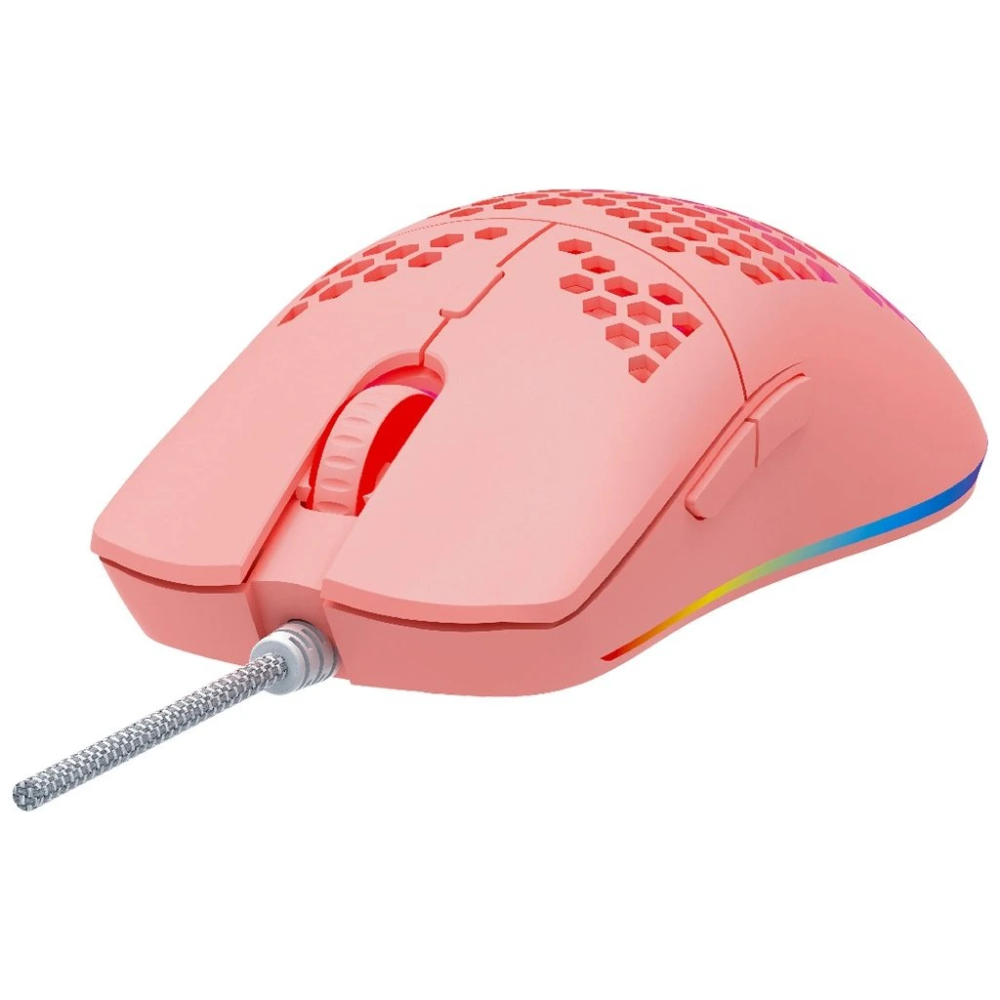 Herní myš WG2 (9526), růžová s podsvícením
