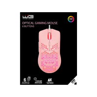 Herní myš WG2 (9526), růžová s podsvícením