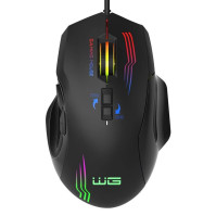 Herní drátová myš WG1, černá, podsvícená