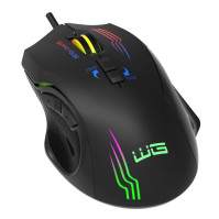 Herní drátová myš WG1, černá, podsvícená