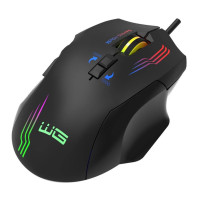 Herní drátová myš WG1, černá, podsvícená