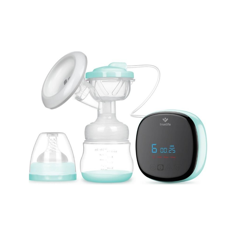 Odsávačka mateřského mléka TrueLife Nutrio BP Electric, bílá/zelená