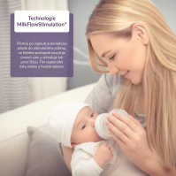 Odsávačka mateřského mléka TrueLife Nutrio BP Electric, bílá/zelená