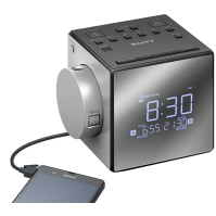 Radiobudík Sony ICF-C1PJ, projekce, FM rádio