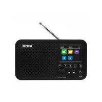 Radiopřijímač s DAB+ Tesla Sound DAB75, BT, DAB+/FM, 220 V / aku černý