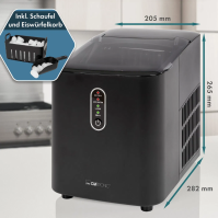 Výrobník ledu Clatronic EWB 3798 BK, 120 W, 1,1 l, černý