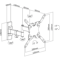 Kloubový držák pro TV MKF-21DP224