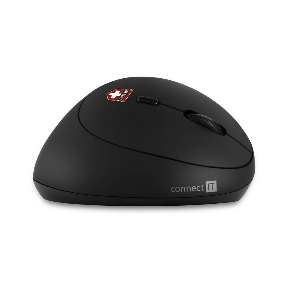 Ergonomická vertikální myš Connect IT CMO-2600-BK, bezdrátová