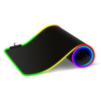 Podložka pod klávesnici a myš Connect IT NEO RGB, vel. L 80 x 30 cm (CMP-3100-LG), černá