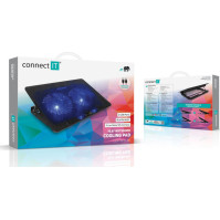 Chladící podložka pro NTB Connect IT FrostBreeze do 15,6" (CCP-1910-BK), černá