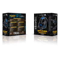 Headset Connect IT Battle RNBW Edition 2 s mikrofonem (CHP-5500-BL), černý/modrý