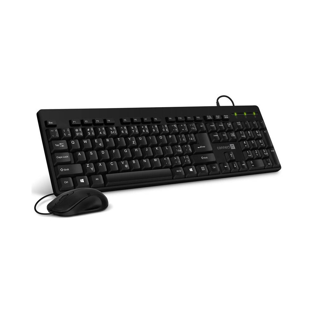 Set klávesnice s myší Connect IT Combo CKM-4000-CS, CZ/SK, černá