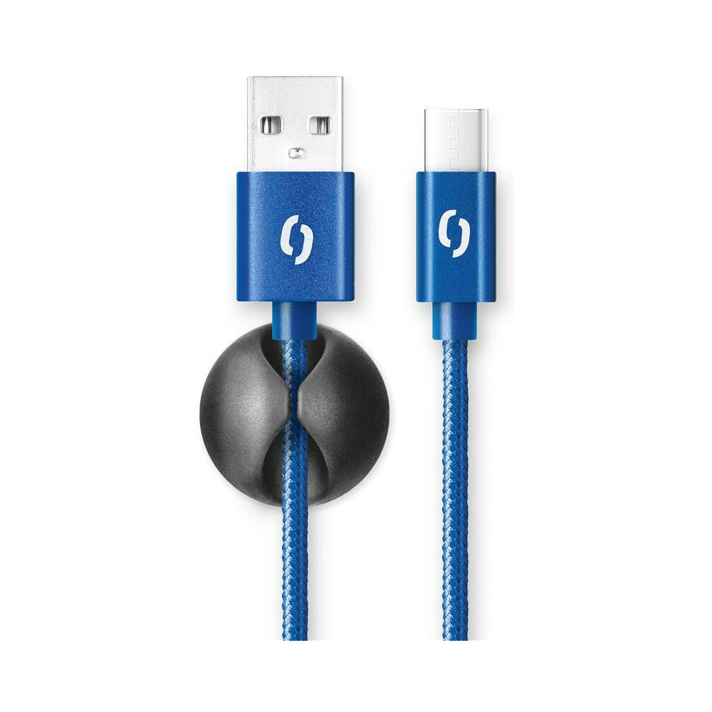 Datový kabel Aligator Premium USB/USB-C, 1 m (DATKP15), modrý