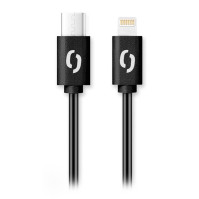 Datový kabel Aligator Power 3A, USB-C/Lightning, 1 m, DATKP33, černý