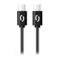Datový kabel Aligator Power 60W, USB-C/USB-C 3A, 1 m, DATKP31, černý