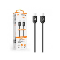 Datový kabel Aligator Power 60W, USB-C/USB-C 3A, 1 m, DATKP31, černý