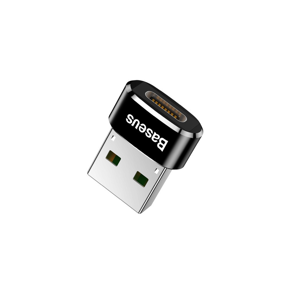 Adaptér Baseus z USB-A na USB-C, OTG, 5A, černý