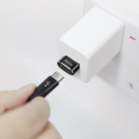 Adaptér Baseus z USB-A na USB-C, OTG, 5A, černý