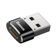 Adaptér Baseus z USB-A na USB-C, OTG, 5A, černý