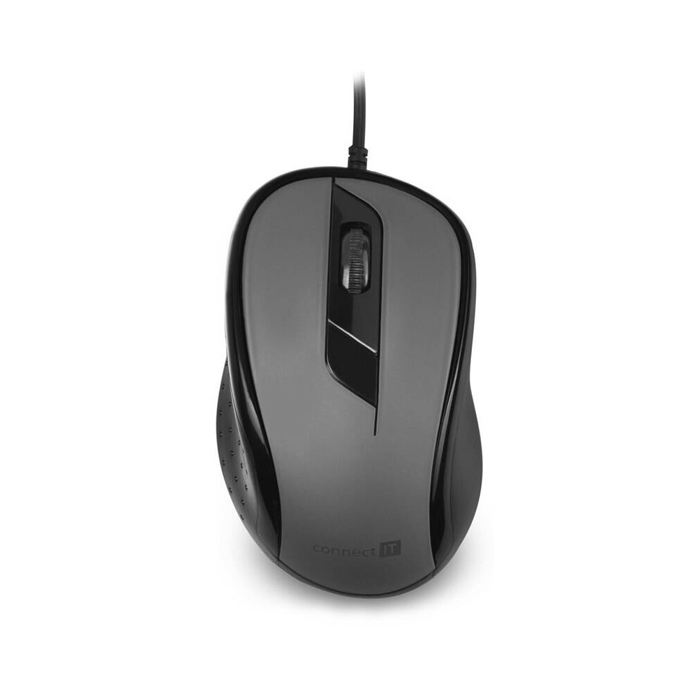 Optická drátová myš Connect IT CMO-1200-GY, šedá