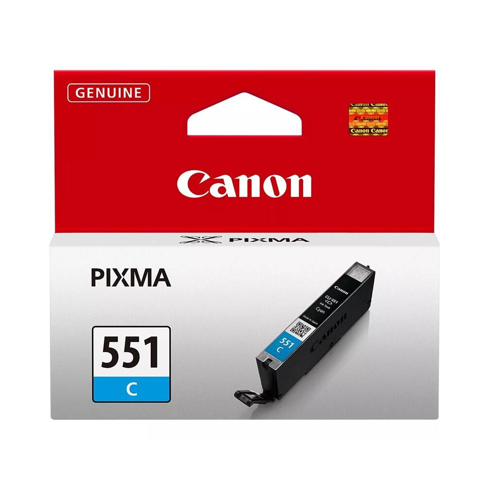 Inkoustová náplň Canon CLI-551 C, 304 stran (6509B001), azurová