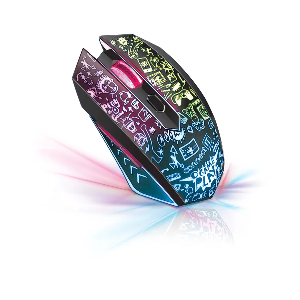 Herní bezdrátová myš Connect IT Doodle II CMO-3510-BK