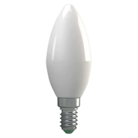 LED žárovka E14, 4 W (32 W), svíčka, 350 lm, Emos ZQ3210, čirá, teplá bílá
