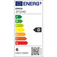 LED žárovka E14, 6 W (60 W), Filament svíčka, 810 lm, teplá bílá