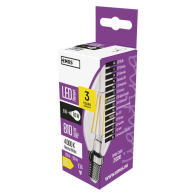LED žárovka E14, 6 W (60 W), Filament svíčka, 810 lm, neutrální bílá