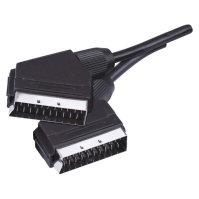 AV kabel EMOS SCART - SCART, 1 m (SB2001), černý