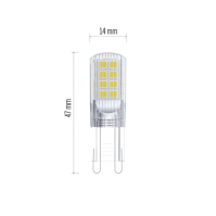 LED žárovka G9, 2,5 W (32 W), Classic JC, 350 lm, neutrální bílá