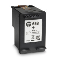 Inkoustová náplň HP 653, 6 ml, originální, 3YM75AE, černá