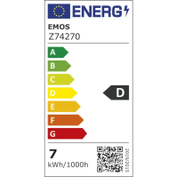 LED žárovka E27, 7 W (75 W), Filament A60, 1 060 lm, teplá bílá