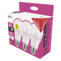 LED žárovka E27, 10,7 W (75 W), Classic A60, 1 060 lm, neutrální bílá, 3 ks