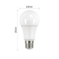 LED žárovka E27, 10,7 W (75 W), Classic A60, 1 060 lm, neutrální bílá, 3 ks
