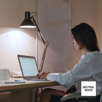 LED žárovka E27, 10,7 W (75 W), Classic A60, 1 060 lm, neutrální bílá, 3 ks