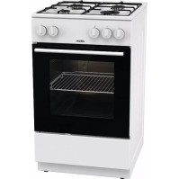 Plynový sporák Mora P 2240 AW, A, 50 cm, 70 l, bílý