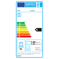 Plynový sporák Mora P 2240 AW, A, 50 cm, 70 l, bílý
