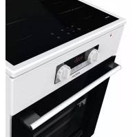 Indukční sporák Mora I 7688 BW, A, 50 cm, 70 l, 11 funkcí, bílá