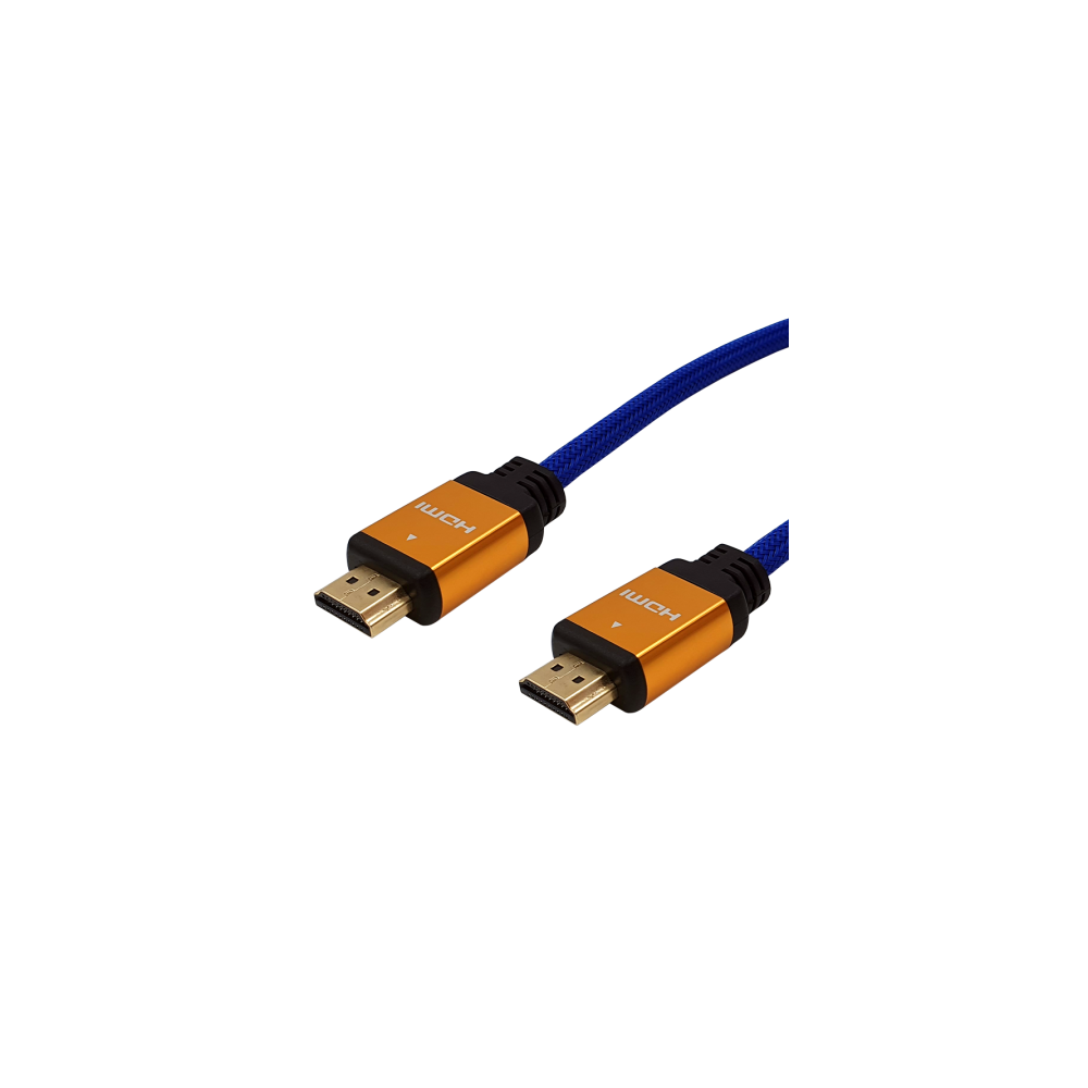 Kabel HDMI / HDMI, MKF-100522 / 1,8 m, V2.0, 18 Gb/s, 3D, 1080p, Hight speed, modrý