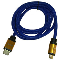 Kabel HDMI / HDMI, MKF-100522 / 1,8 m, V2.0, 18 Gb/s, 3D, 1080p, Hight speed, modrý