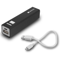 Hliníková powerbanka Canyon CNE-CSPB26B, 2600 mAh, černá