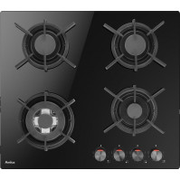 Plynová varná deska Amica DP 6411 LZBG, 4 plotýnky, 59 cm, černá