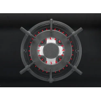 Plynová varná deska Amica DP 6411 LZBG, 4 plotýnky, 59 cm, černá